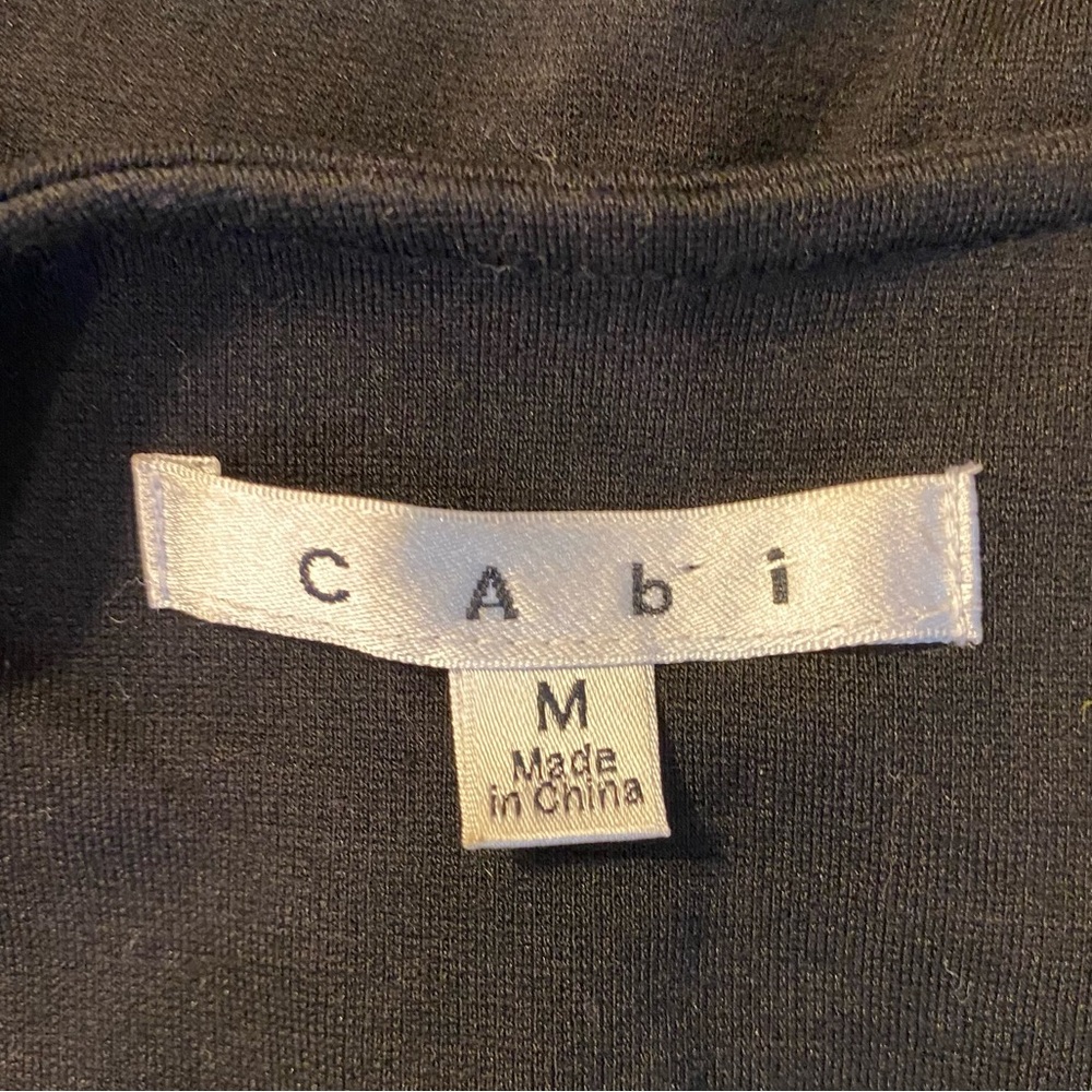 CAbi Black Asymmetrical Women's Blazer Moto Jacket, Size M - Picture 4 of 5